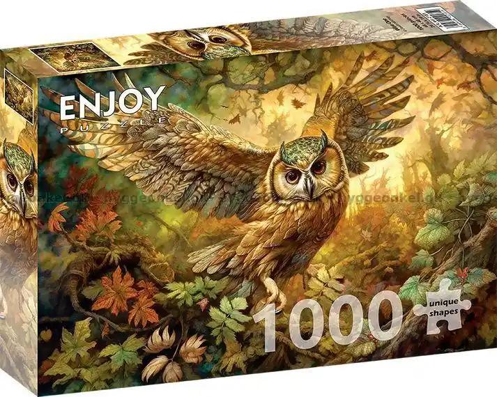 Vingslag i skogens djup, 1000 bitar - Hög kvalitet