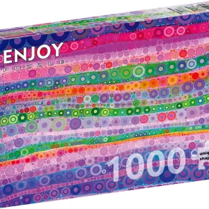 Vågrörelse i pastell, 1000 bitar - Hög kvalitet