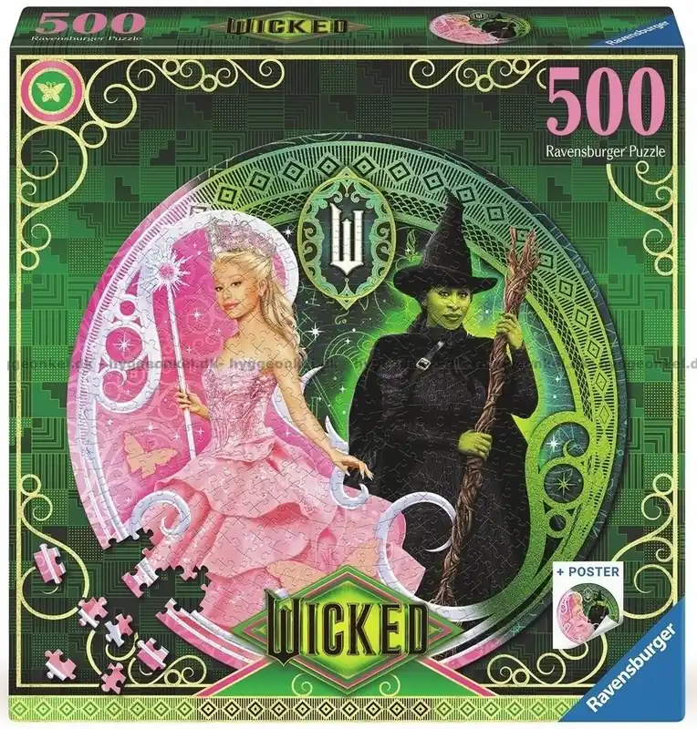 Prissänkt - Wicked - Runt pussel, 500 bitar