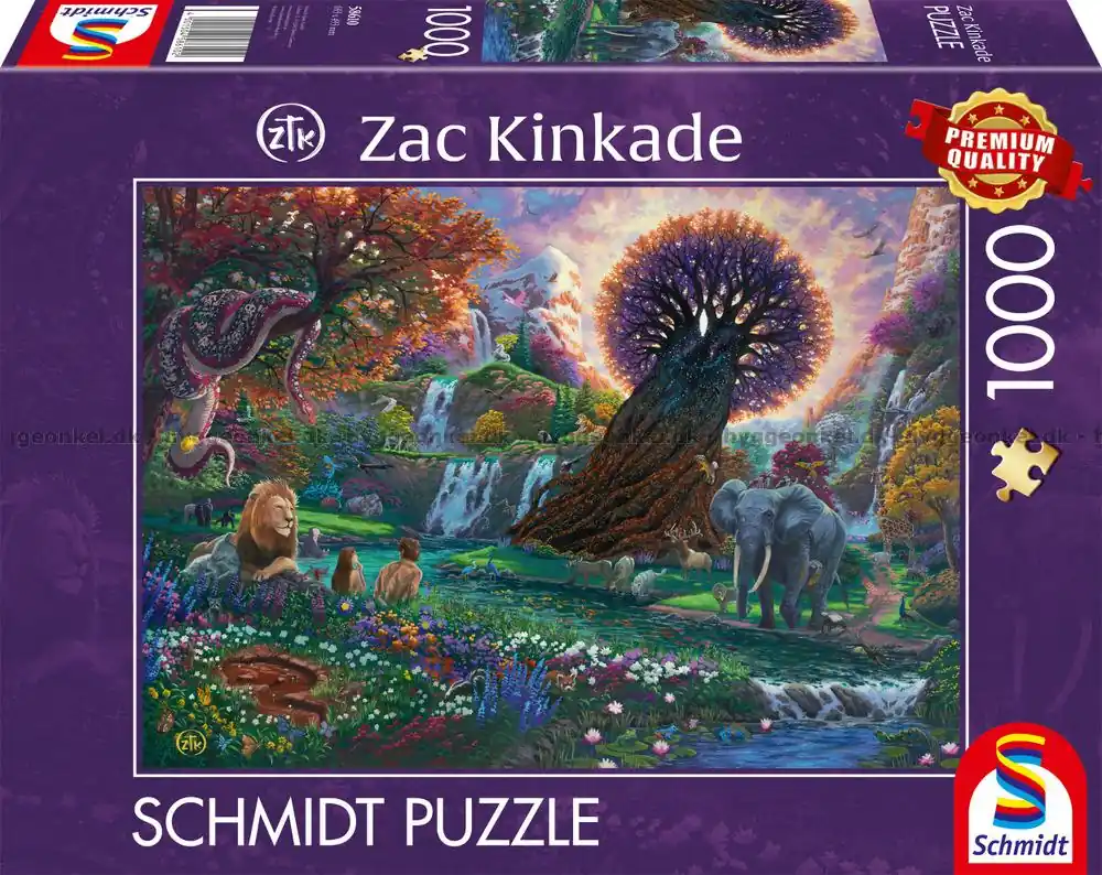 Mycket efterfrågad | Zac Kinkade Djuren samlas vid floden, 1000 bitar