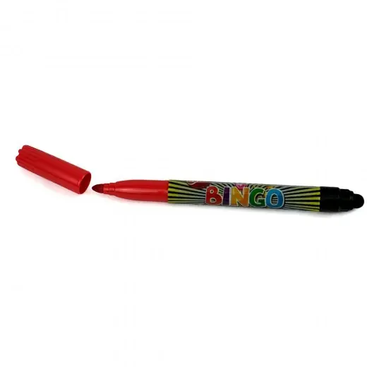 Efterfrågad - Bingopenna terminal / tusch 12-pack - röd