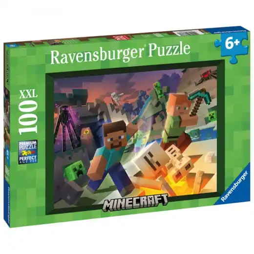 Begränsat lager | Ravensburger Pussel Monster Minecraft XXL 100 Bitar