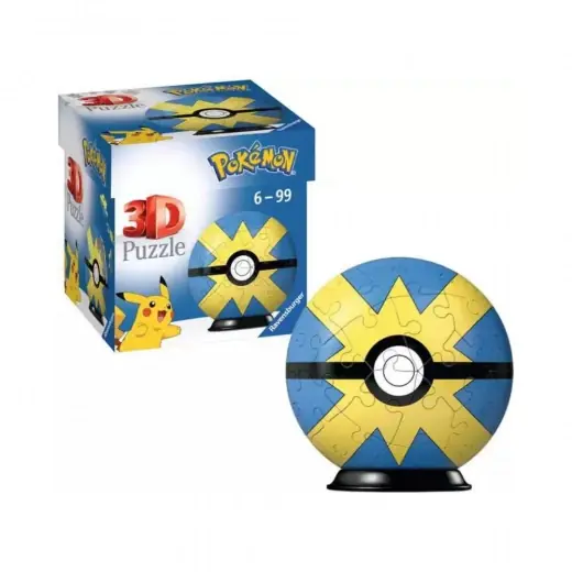 Ravensburger 3D Pussel Pokémon Pokeball Gul 55 Bitar - Begränsat antal