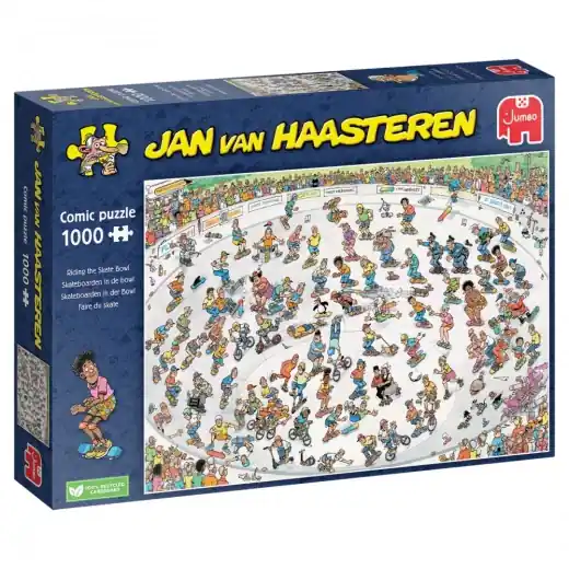Expressleverans - Jan van Haasteren Pussel - Riding the Skate Bowl 1000 Bitar