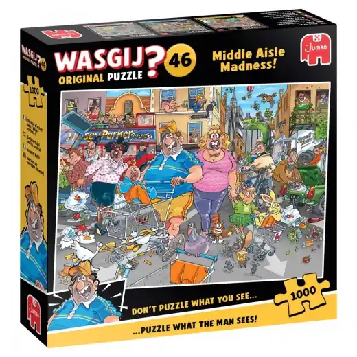 Wasgij? Original 46 - Middle Aisle Madness! 1000 Bitar - Nyligen tillagt