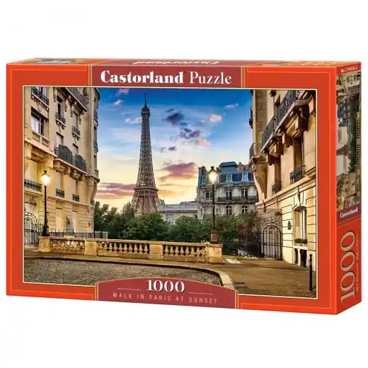 Castorland - Walk in Paris at Sunset 1000 Bitar - Premiumkvalitet