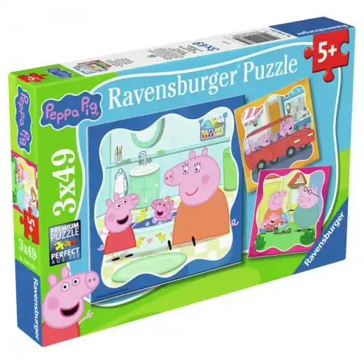 Ravensburger Pussel Peppa Pig Family Firsts! 3x49 Bitar | Tryggt köp