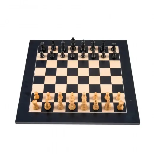 Longfield Chess Set Black Maple 40 mm - Passa på