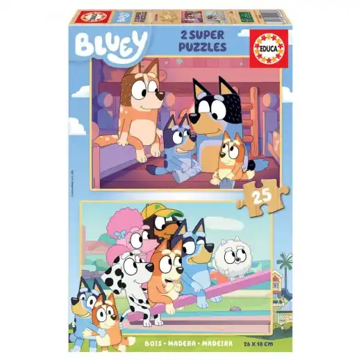 Bästa pris - Educa Pussel Bluey 2 x 25 Bitar
