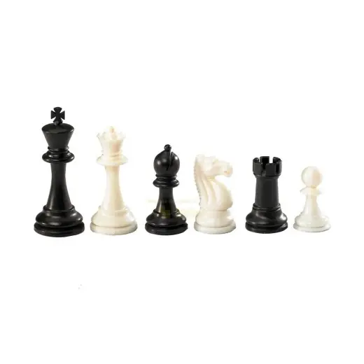 Finns att beställa | Schackpjäser Nerva Black/White 95 mm