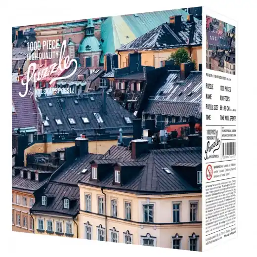 Endast idag - Kylskåpspoesi Pussel - Rooftops 1000 Bitar