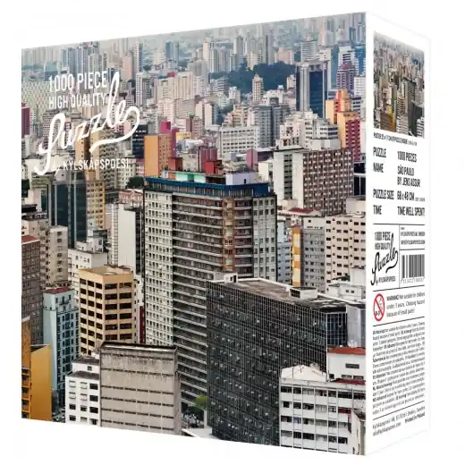 Enkel retur | Kylskåpspoesi Pussel - São Paulo 1000 Bitar