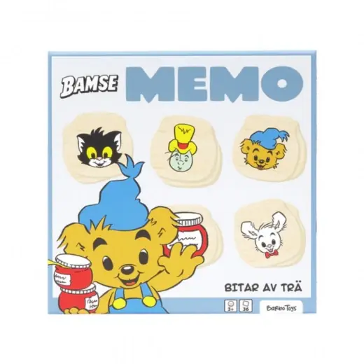 Bamse - Memo i trä - Finns nu