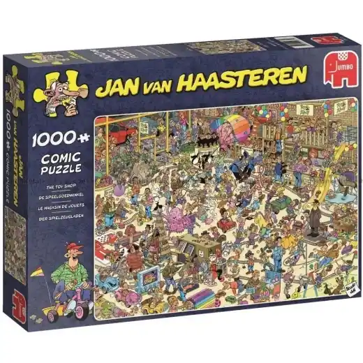 Beställ direkt | Jan van Haasteren Pussel The Toy Shop 1000 Bitar
