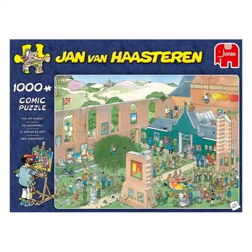 Beställ online - Jan van Haasteren Pussel - The Art Market 1000 Bitar