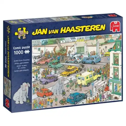 Bästa pris | Jan van Haasteren Pussel - Jumbo Goes Shopping 1000 Bitar
