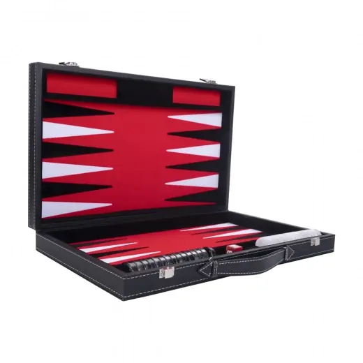 Favorit - Longfield Backgammon Medium Red