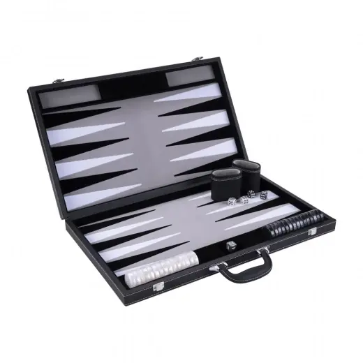 Longfield Backgammon Tournament Grey | Nytt i webbutiken