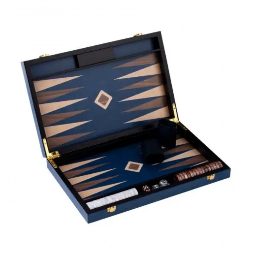 Sista chansen - Engelhart Backgammon Medium Blå