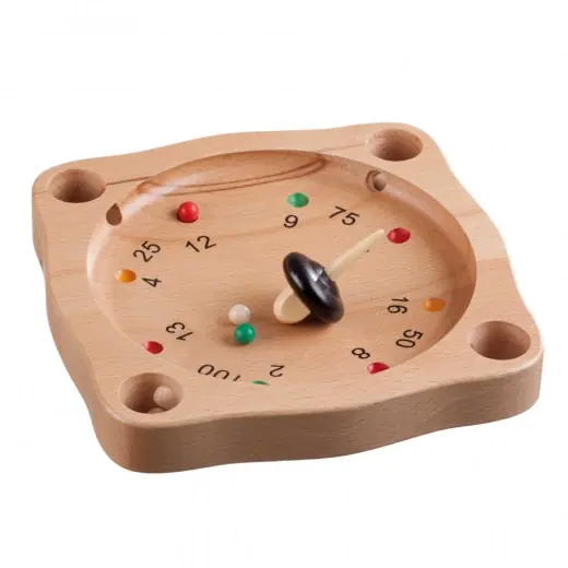 Tiroler Roulette i heveaträ - Fynd