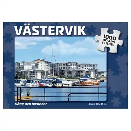 Svenska Pussel Västervik Båtar och bostäder 1000 Bitar | Endast idag