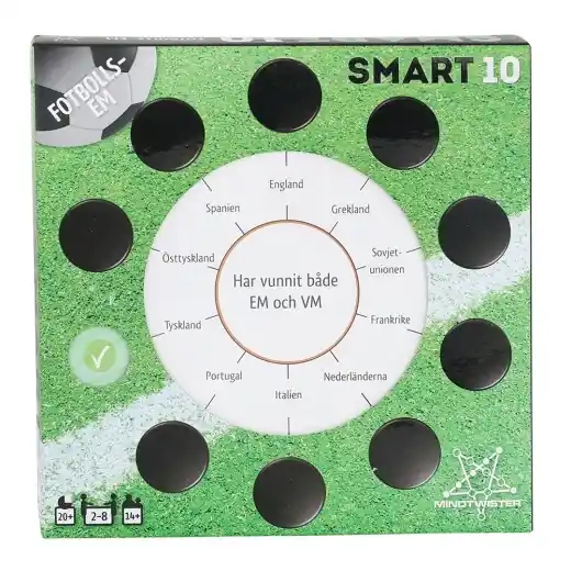 Handla nu | Smart 10 Frågekort Fotbolls-EM (Exp.)