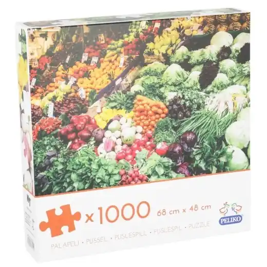 Bara denna vecka | Peliko Pussel - Grönsaksmarknaden 1000 Bitar
