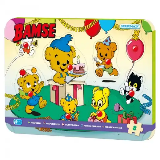 Riktigt fynd - Knoppussel Bamse 8 Bitar