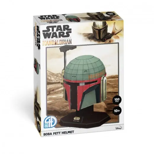 Extra rabatt - 4D Model Kit - Star Wars Boba Fett Helmet 100 Bitar