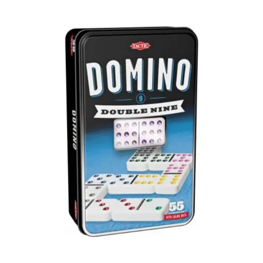 Domino Double 9 i plåtlåda - Favorit