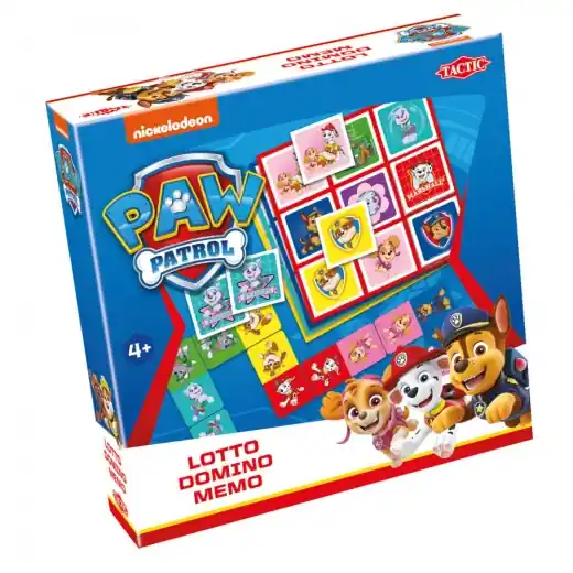 Missa inte - Paw Patrol - Lotto, Domino, Memo