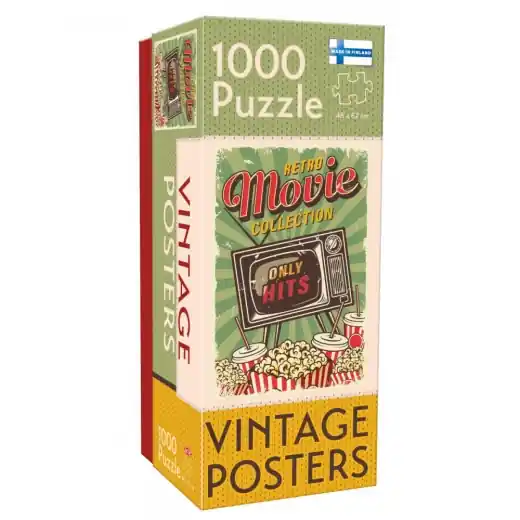 Bara denna vecka - Tactic Pussel Retro Movie Collection 1000 bitar