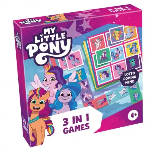 Begränsat lager | My Little Pony - Lotto, Domino, Memo - 3 in 1