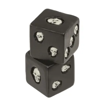 Skull Dice D6 Neon - Finns att beställa