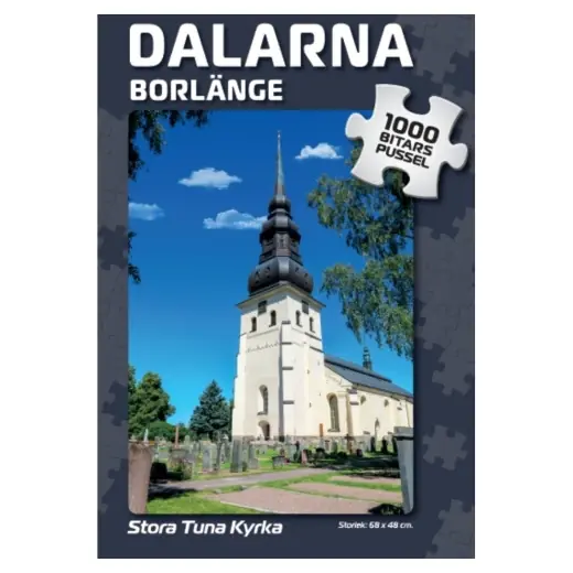 Svenska Pussel Borlänge Stora Tuna Kyrka 1000 Bitar - Mycket efterfrågad