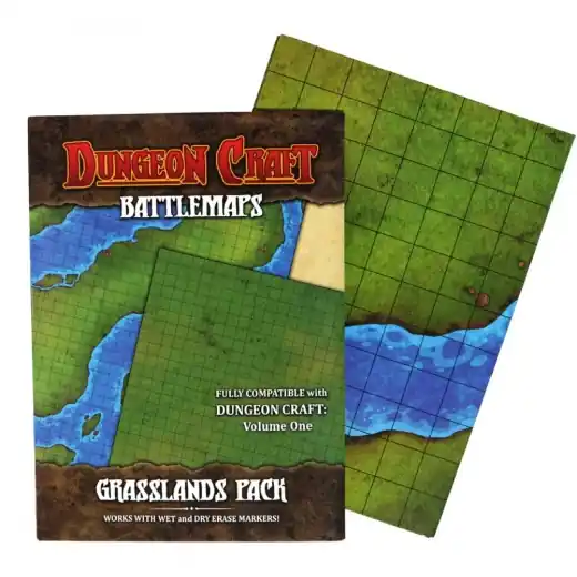 Dungeon Craft BattleMap - Grasslands - Hög kvalitet