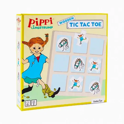 Pippi Tic Tac Toe i trä | Bra pris