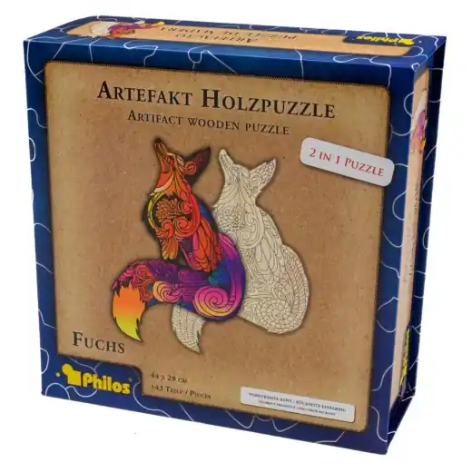 Superpris - Artefakt träpussel - Fox 143 bitar