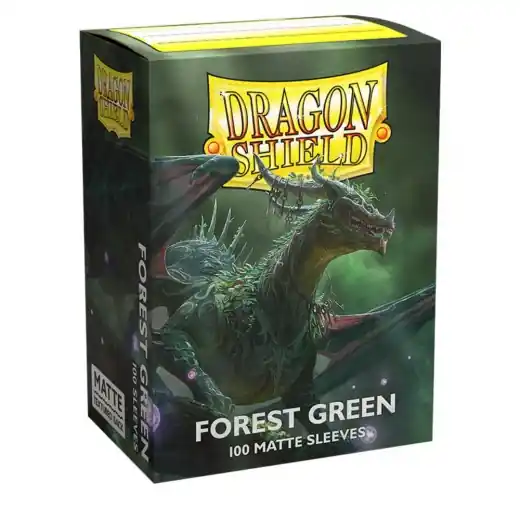 Specialpris - Sleeves Dragon Shield - Matte 63 x 88 mm Forest Green