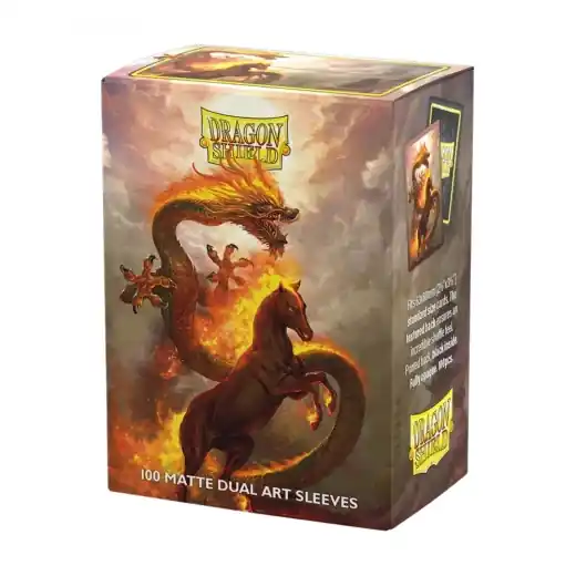 Sleeves Dragon Shield - 63 x 88 mm Fire Horse - Kampanjen går snart ut