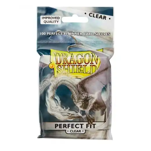 Mycket efterfrågad - Sleeves Dragon Shield - 63 x 88 mm Perfect Fit Inner - Clear