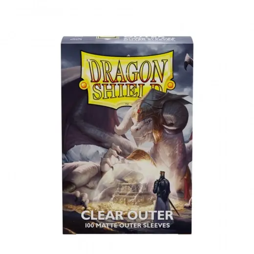 Få kvar i lager - Outer Sleeves Dragon Shield - Matte 63 x 88 mm Clear
