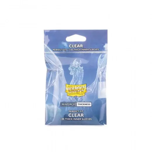 Direkt från tillverkaren | Sleeves Dragon Shield - 63 x 88 mm Perfect Fit Thick Inner - Clear