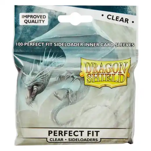 Direkt från fabriken | Sleeves Dragon Shield - 63 x 88 mm Perfect Fit Inner Sideloaders - Clear