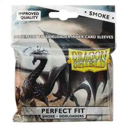 Sleeves Dragon Shield - 63 x 88 mm Perfect Fit Inner Sideloaders - Smoke | Bara idag