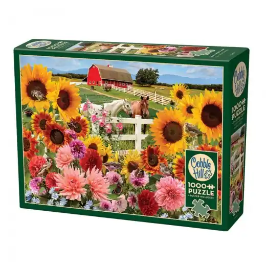 Rekommenderas | Cobble Hill Pussel - Sunflower Farm 1000 Bitar