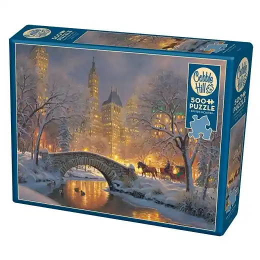 Beställ direkt | Cobble Hill Pussel - Winter In The Park 500 Bitar