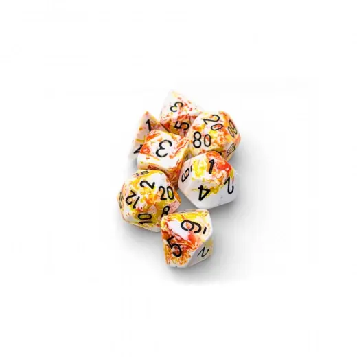 Slutrea - Dice Set 7 Brush Sunrise/Black