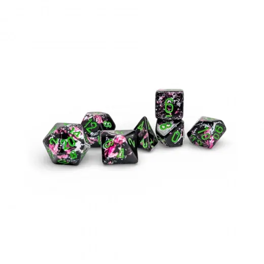 Favorit - Dice Set 7 Brush Paintball/Green