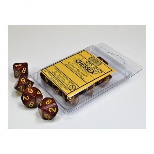 Väl omtyckt - Dice Set D10 Speckled Mercury